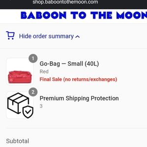 Baboon to the Moon Go-Bag Small (40L)